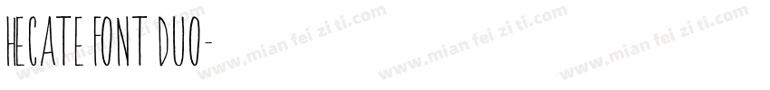 Hecate Font DUO字体转换